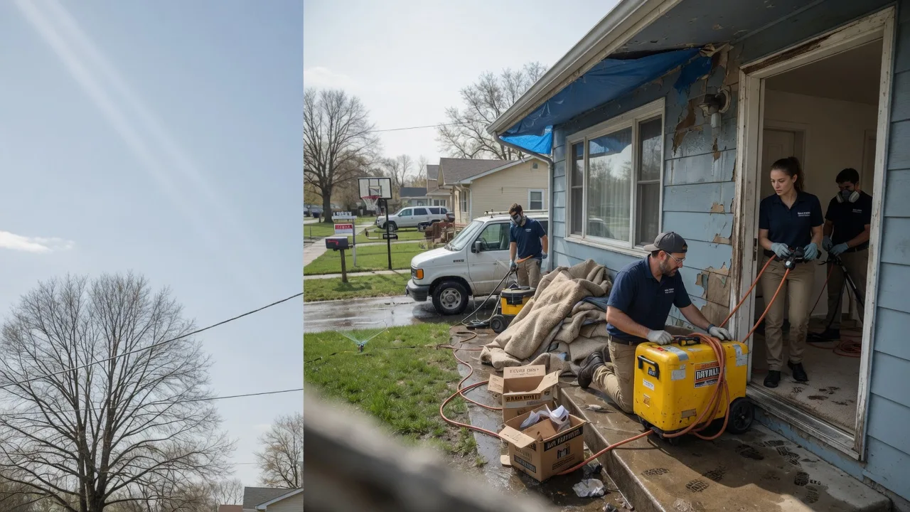 Basement Flood Cleanup in Eagarville, IL near me